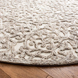 Safavieh Trace 6'-0" x 6'-0" Rug in Brown / Ivory