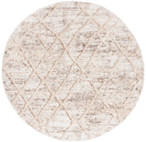 Safavieh Ravine Shag 6'-7" x 6'-7" Rug in Beige / Ivory