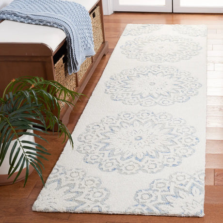 Safavieh Blossom 2'-3" x 8'-0" Rug in Ivory / Blue