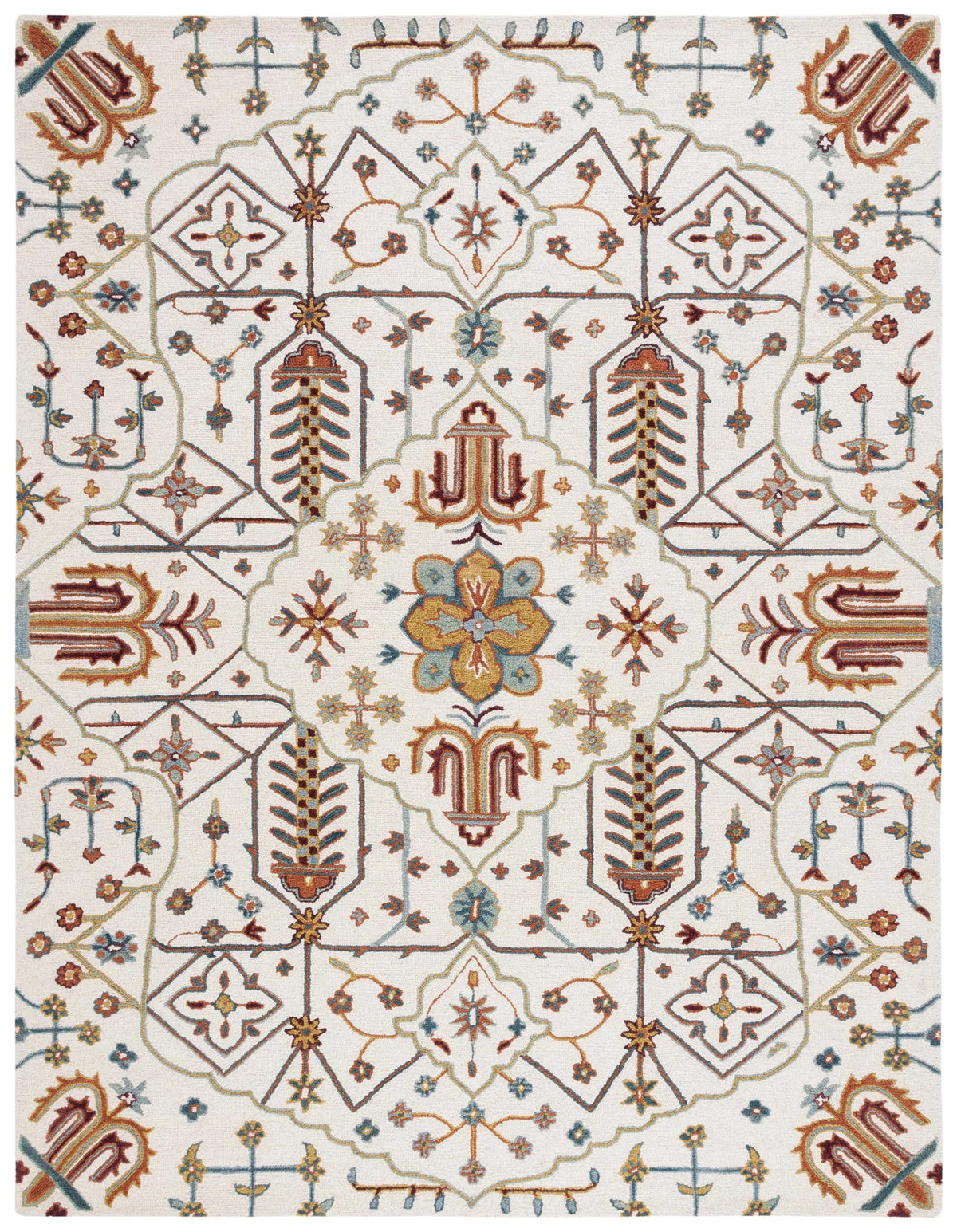 Safavieh Heritage 10'-0" x 14'-0" Rug in Ivory / Grey