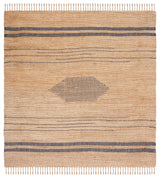 Safavieh Natural Fiber 7'-0" x 7'-0" Rug in Navy / Natural