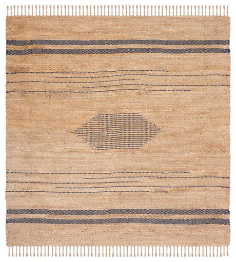 Safavieh Natural Fiber 7'-0" x 7'-0" Rug in Navy / Natural