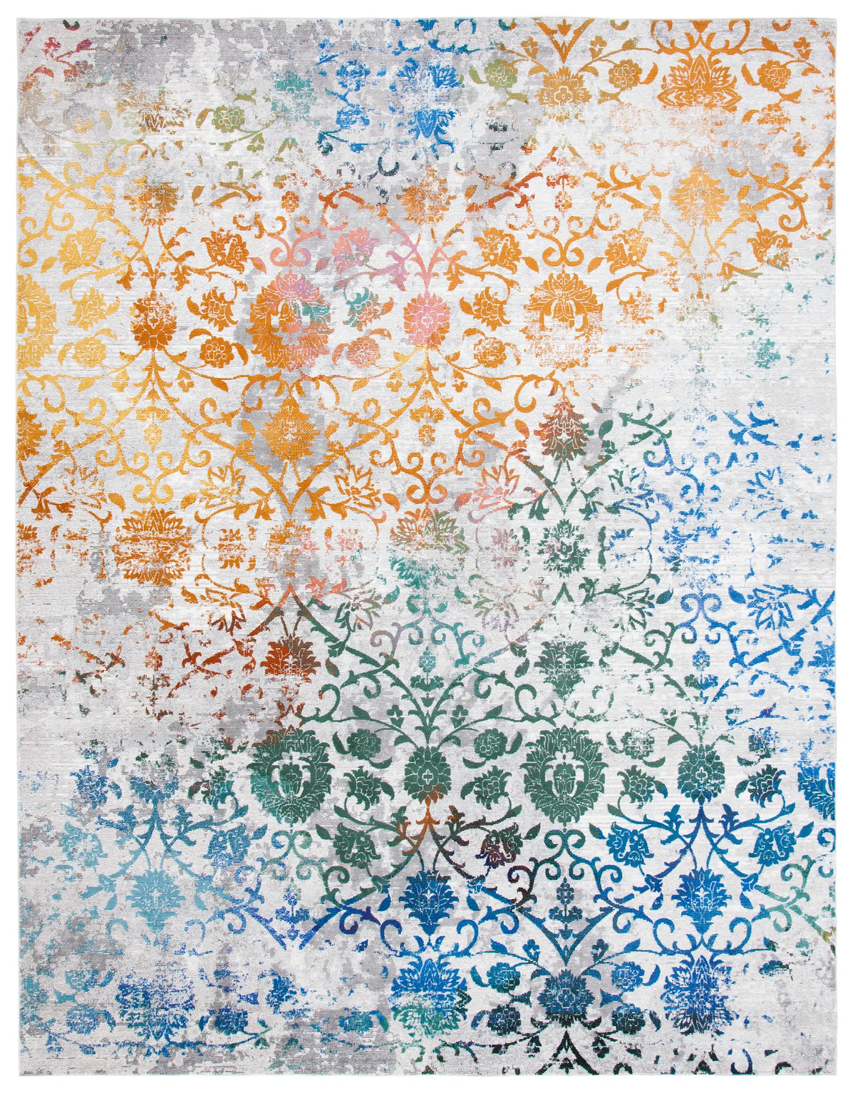 Safavieh Aria 8'-0" x 10'-0" Rug in Grey / Green