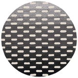 Safavieh Metro 6'-0" x 6'-0" Rug in Black / Ivory