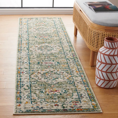 Safavieh Madison 2'-2" x 8'-0" Rug in Sage / Ivory