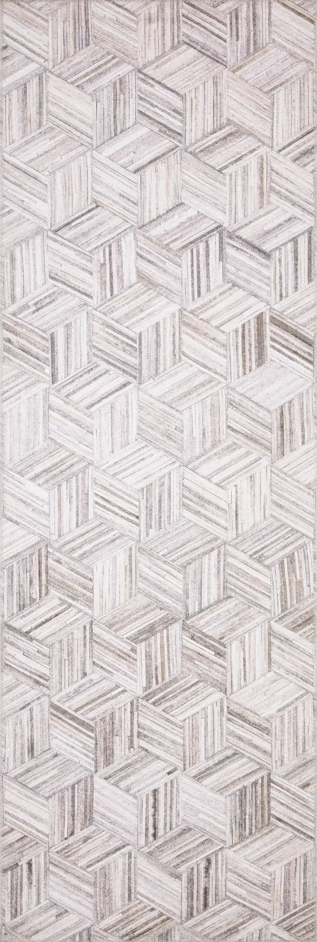 Loloi Maddox Mad-07 Lt Grey/Ivory Rugs - runner flat