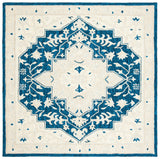 Safavieh Micro-Loop 5'-0" x 5'-0" Rug in Navy / Ivory