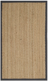 Safavieh Natural Fiber 3'-0" x 5'-0" Rug in Natural / Dark Grey