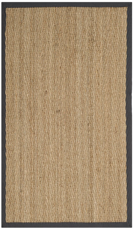 Safavieh Natural Fiber 3'-0" x 5'-0" Rug in Natural / Dark Grey