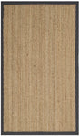 Safavieh Natural Fiber 3'-0" x 5'-0" Rug in Natural / Dark Grey