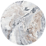 Safavieh Cyrus Shag 5'-5" x 5'-5" Rug in Grey / Beige