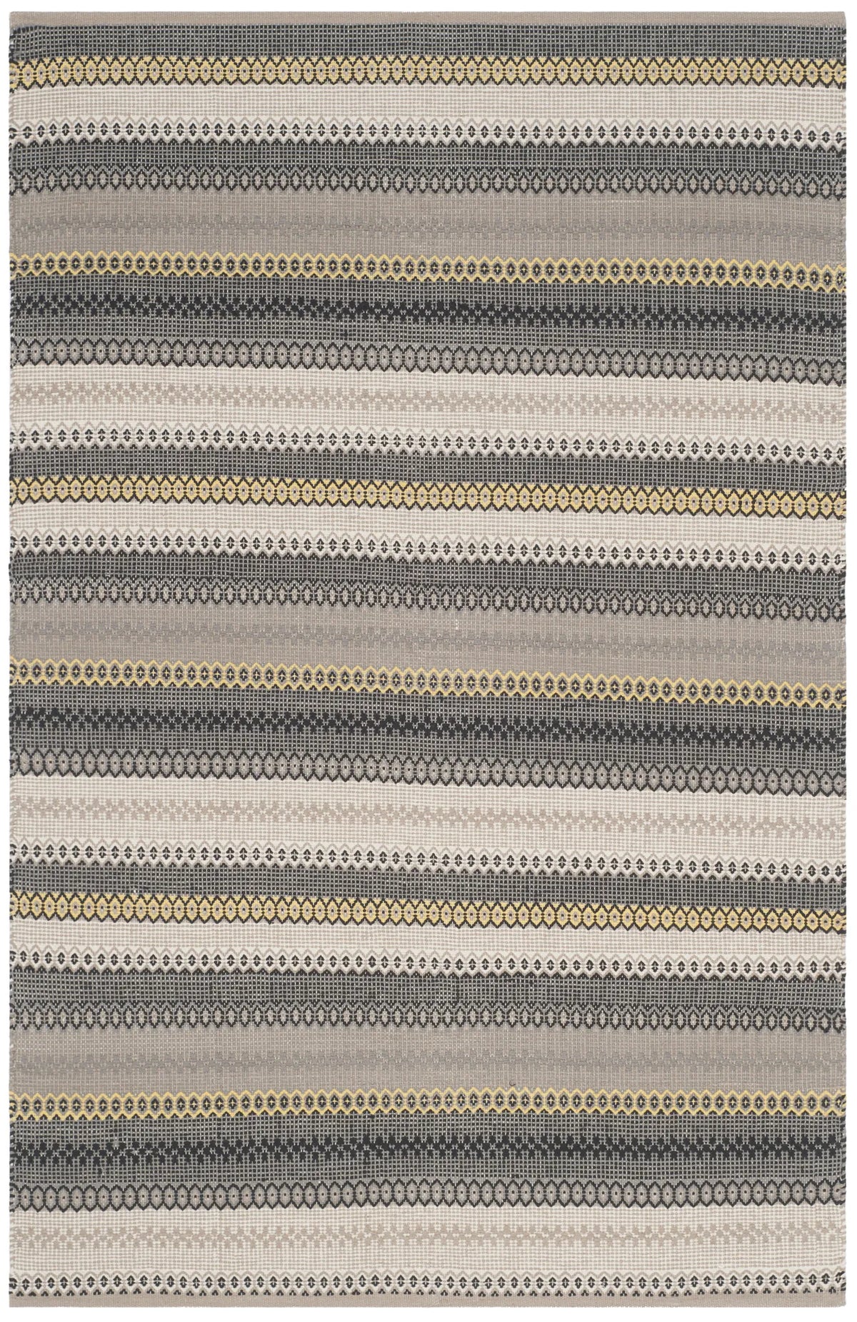 Safavieh Striped Kilim 4'-0" x 6'-0" Rug in Grey