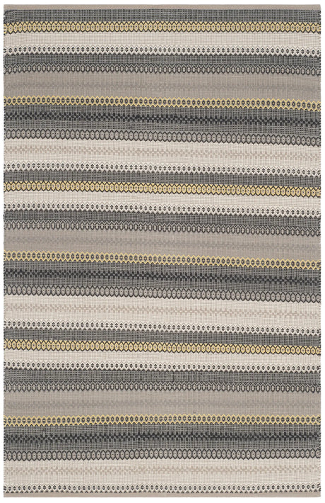 Safavieh Striped Kilim 4'-0" x 6'-0" Rug in Grey