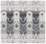 Safavieh Ikat 6'-0" x 6'-0" Rug in Ivory / Black