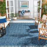 Safavieh Courtyard 10'-0" x 14'-0" Rug in Navy / Navy