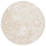 Safavieh Abstract 6'-0" x 6'-0" Rug in Beige / Ivory