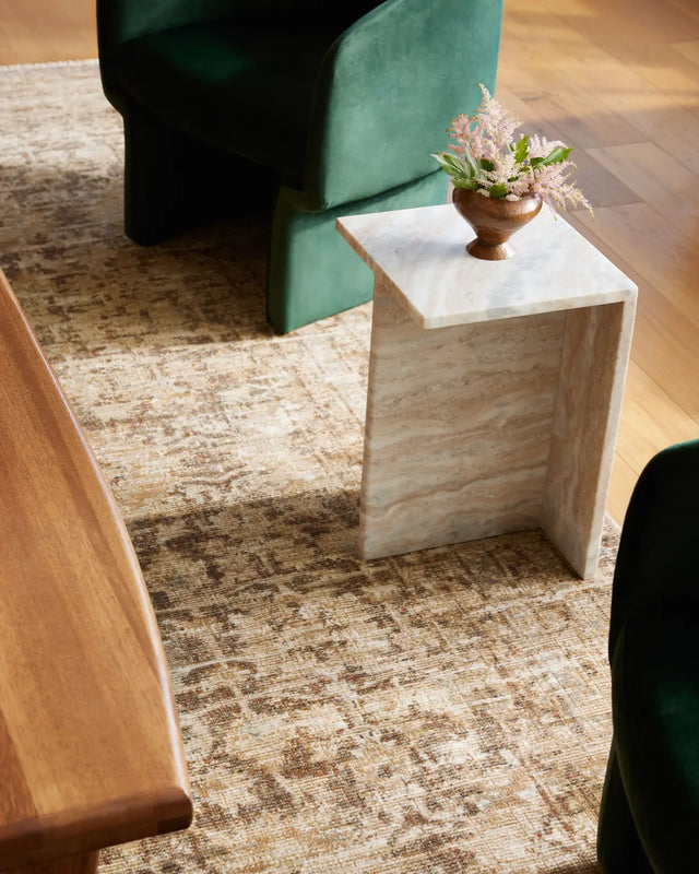 Loloi Heritage Her-02 Bark/Multi Rug - closer room scene 1