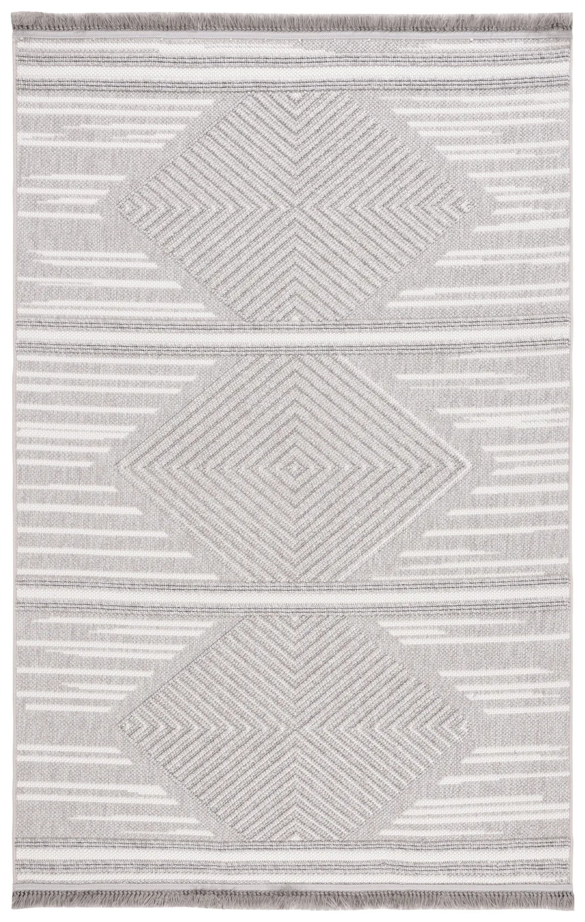 Safavieh Camden 4'-0" x 6'-0" Rug in Grey / Ivory
