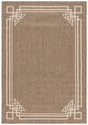 Safavieh Courtyard 5'-3" x 7'-7" Rug in Brown / Light Beige