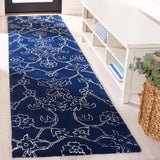 Safavieh Fifth Avenue 2'-3" x 9'-0" Rug in Navy / Ivory