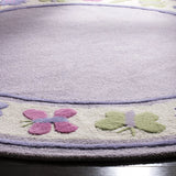 Safavieh Safavieh Kids 6'-0" x 6'-0" Rug in Lavander / Multi