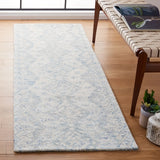 Safavieh Micro-Loop 2'-3" x 7'-0" Rug in Ivory / Blue
