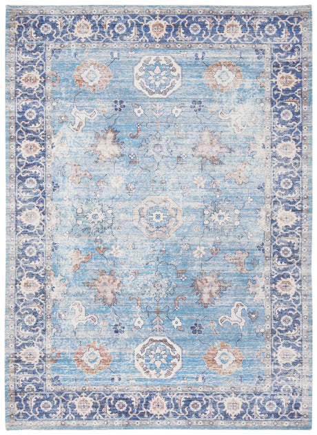 Safavieh Saffron 4'-0" x 6'-0" Rug in Aqua / Navy