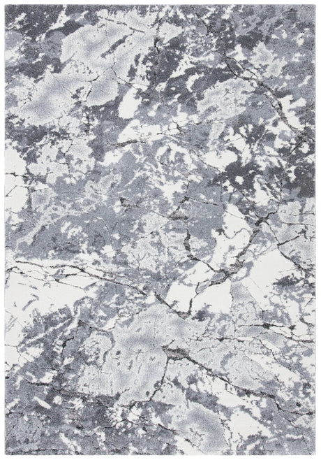 Safavieh Cyrus Shag 4'-5" x 6'-5" Rug in Grey / Ivory