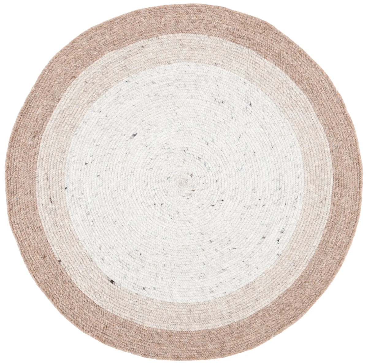 Safavieh Braided 3'-0" x 3'-0" Rug in Beige / Ivory