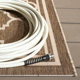 Safavieh Courtyard 4'-0" x 5'-7" Rug in Brown / Bone