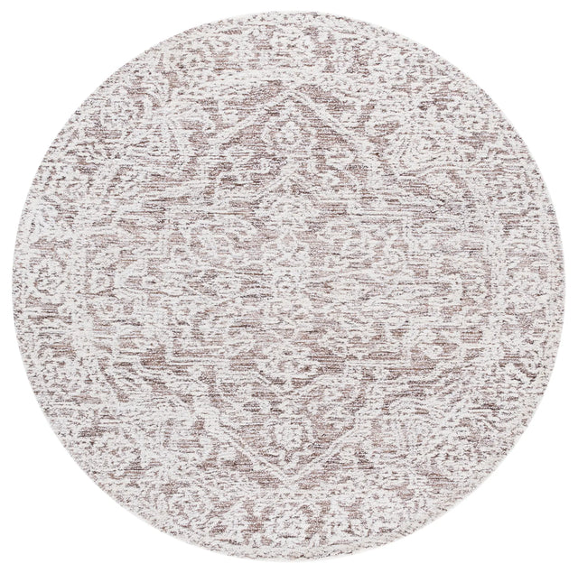 Safavieh Ebony 6'-0" x 6'-0" Rug in Ivory / Brown