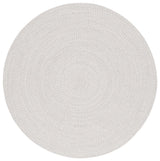 Safavieh Braided 5'-0" x 5'-0" Rug in Ivory / Light Grey