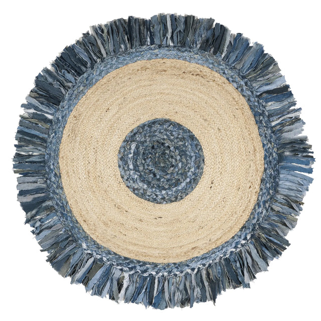 Safavieh Cape Cod 3'-0" x 3'-0" Rug in Ivory / Denim