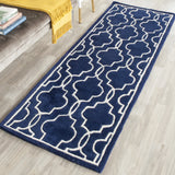 Safavieh Chatham 2'-3" x 7'-0" Rug in Dark Blue / Ivory