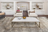 Dynamic Rugs Mehari 23120 Power Loomed Modern Ivory/Rust/Multi Rug - Room