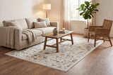 Dynamic Rugs Botanica 13359 Power Loomed Contemporary Ivory/Multi Rug - Room
