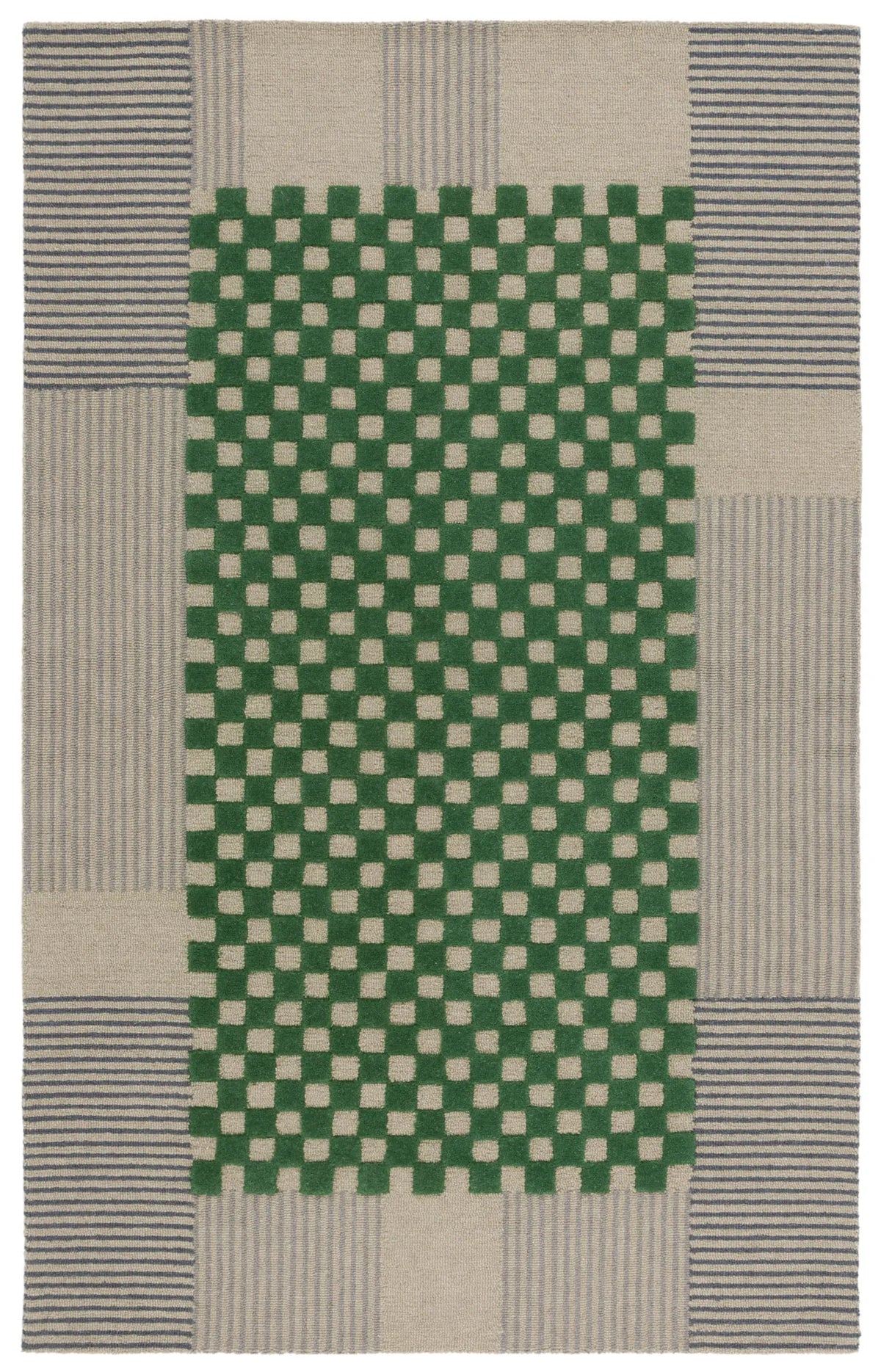 Safavieh Genre 4'-0" x 6'-0" Rug in Grey / Green