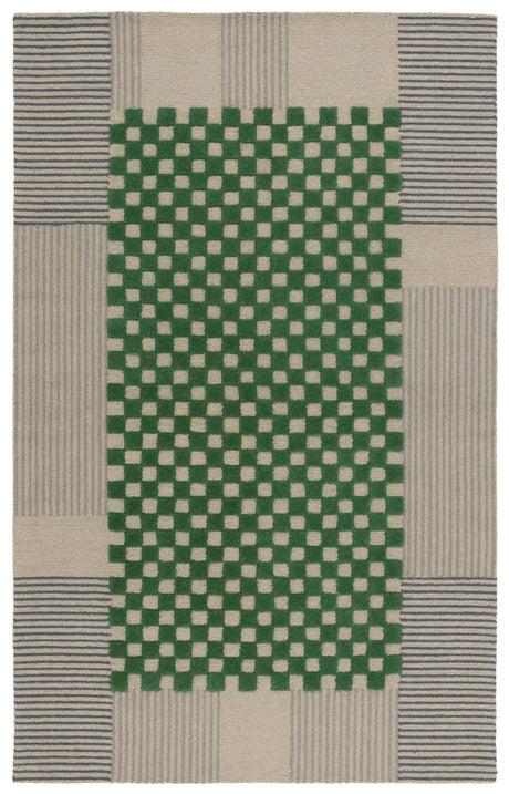 Safavieh Genre 4'-0" x 6'-0" Rug in Grey / Green