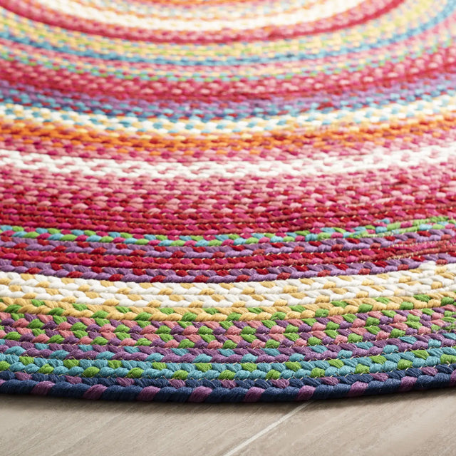 Safavieh Braided 5'-0" x 5'-0" Rug in Multi