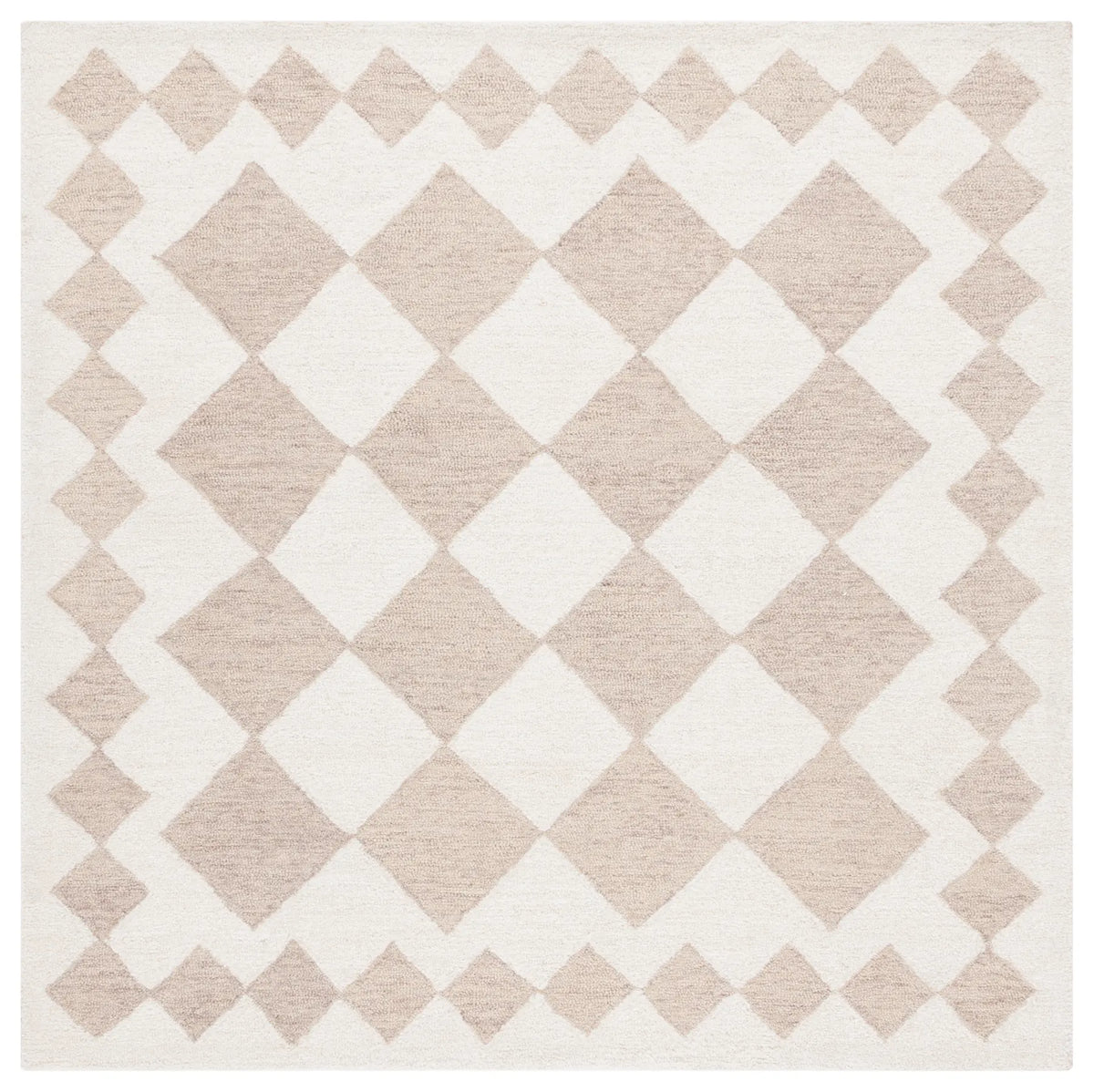 Safavieh Ebony 6'-0" x 6'-0" Rug in Beige / Ivory