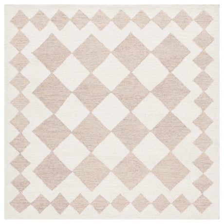 Safavieh Ebony 6'-0" x 6'-0" Rug in Beige / Ivory
