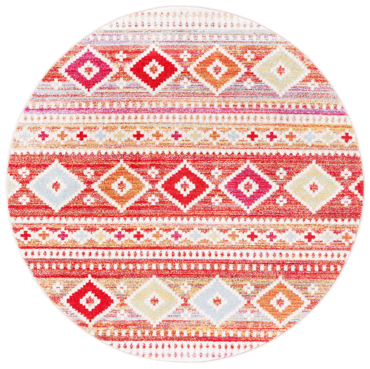 Safavieh Adirondack 6'-0" x 6'-0" Rug in Rust / Ivory