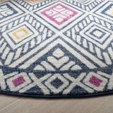 Safavieh Evoke 6'-7" x 6'-7" Rug in Navy / Ivory