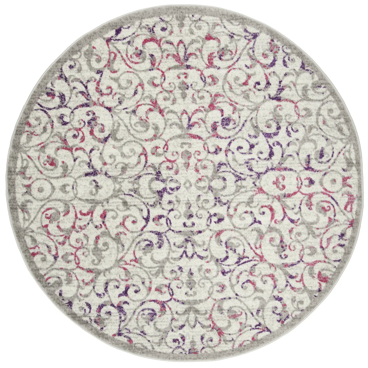 Safavieh Skyler 6'-7" x 6'-7" Rug in Ivory / Pink