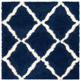 Safavieh Sgd-Dallas Shag 6'-0" x 6'-0" Rug in Navy / Ivory