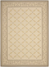 Safavieh Courtyard 6'-7" x 9'-6" Rug in Dark Beig / Beige