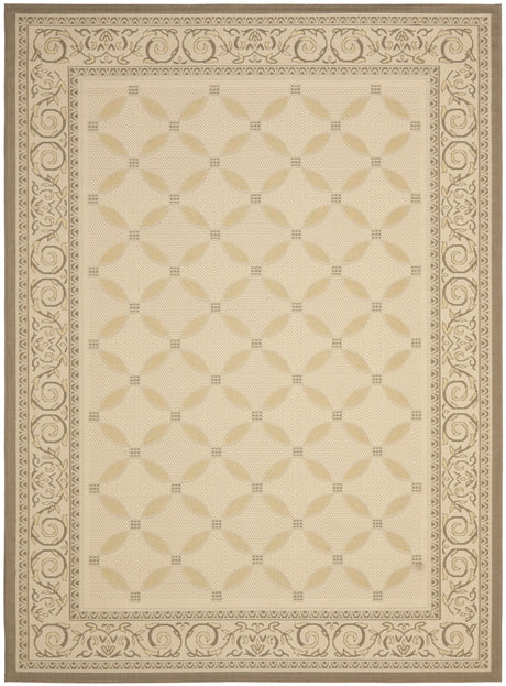 Safavieh Courtyard 6'-7" x 9'-6" Rug in Dark Beig / Beige
