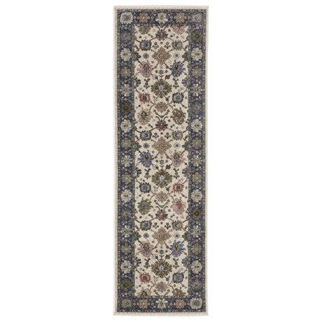 Oriental Weavers Sphinx HASTINGS HA01E Ivory Floral Rugs - runner