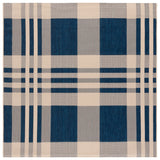 Safavieh Courtyard 6'-7" x 6'-7" Rug in Navy / Beige