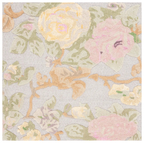 Safavieh Glamour 6'-0" x 6'-0" Rug in Pink / Grey